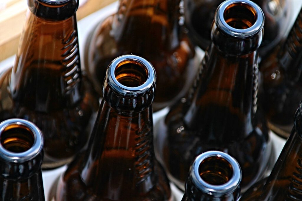 Bier Flaschen Alkohol: ADHS und Sucht